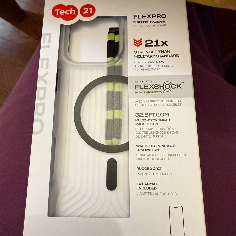 Tech21 EvoCheck I Phone Case Black and Green NWT